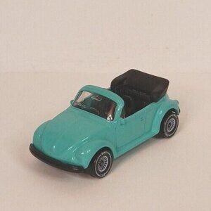 Siku Volkswagon Beetle 1303LS Cabriolet 0839 1077-78 Diecast Vintage Teal